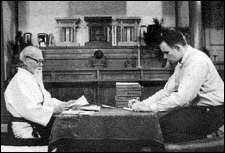 Morihei Ueshiba e Terry Dobson em Iwama (1962)